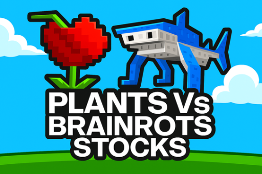 Plants vs Brainrots Stocks Bot Banner