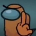 Orange crewmate Bot Icon